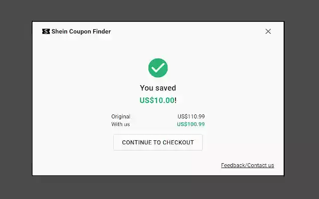 Shein Coupon Finder từ cửa hàng Chrome trực tuyến sẽ được chạy với OffiDocs Chromium trực tuyến