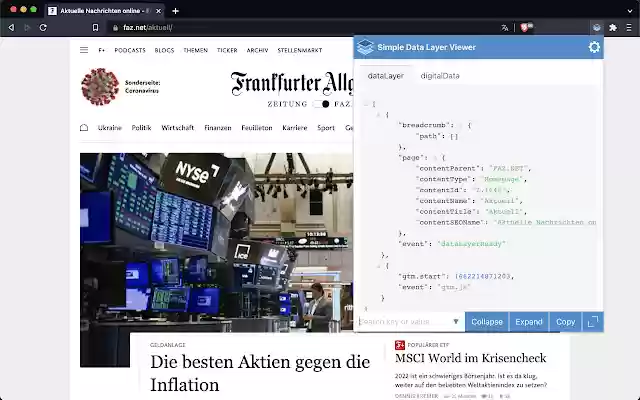 Simple Data Layer Viewer from Chrome web store to be run with OffiDocs Chromium online Simple Data Layer Viewer from Chrome web store to be run with OffiDocs Chromium online