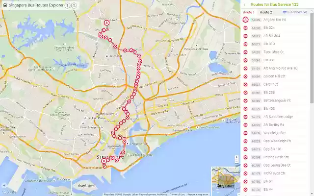 Singapore Bus Routes Explorer  from Chrome web store to be run with OffiDocs Chromium online