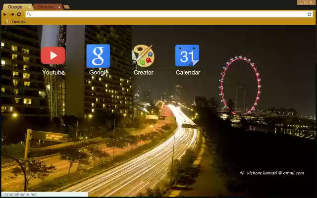 Singapore night city  from Chrome web store to be run with OffiDocs Chromium online