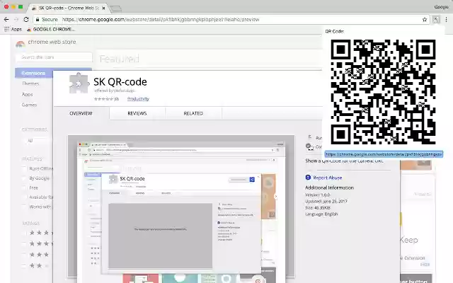 کد QR SK از فروشگاه وب Chrome برای اجرای آنلاین با OffiDocs Chromium