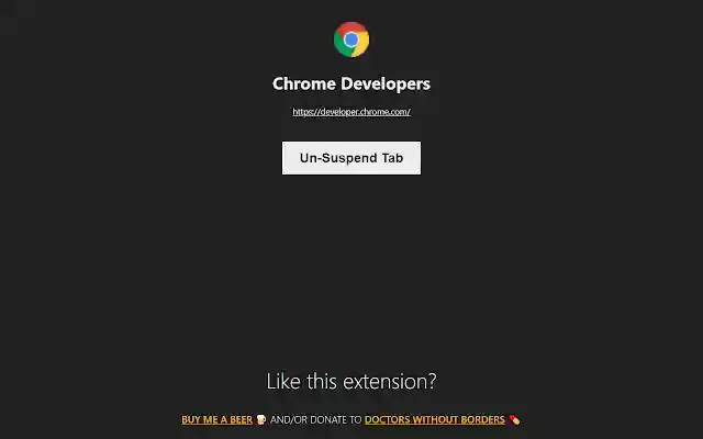 SleepyTabs  from Chrome web store to be run with OffiDocs Chromium online