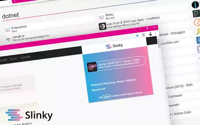 Slinky  from Chrome web store to be run with OffiDocs Chromium online