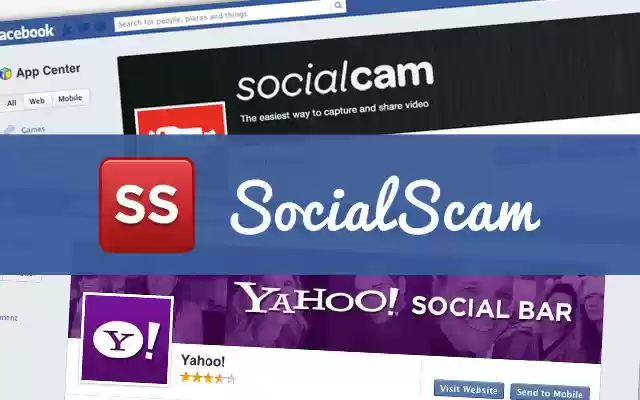 SocialScam aus dem Chrome-Webshop, der mit OffiDocs Chromium online ausgeführt werden soll