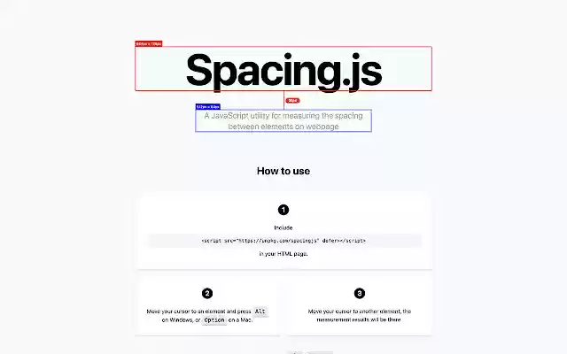 SpacingJS  from Chrome web store to be run with OffiDocs Chromium online