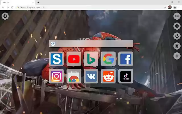 Spider Gwen HD Wallpaper New Tab  from Chrome web store to be run with OffiDocs Chromium online