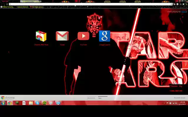 Star Wars Darth Maul Theme  from Chrome web store to be run with OffiDocs Chromium online