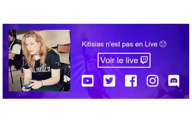 Statut de la chaîne Twitch de Kitisias  from Chrome web store to be run with OffiDocs Chromium online