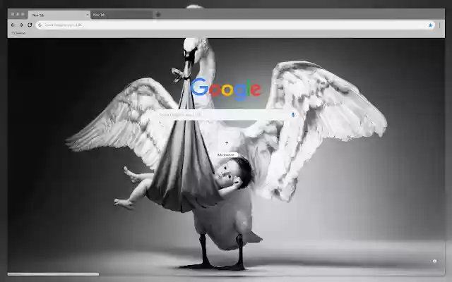 Stork and child  from Chrome web store to be run with OffiDocs Chromium online