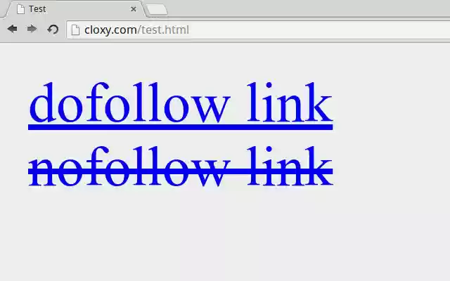 Strike Out Nofollow Links  from Chrome web store to be run with OffiDocs Chromium online