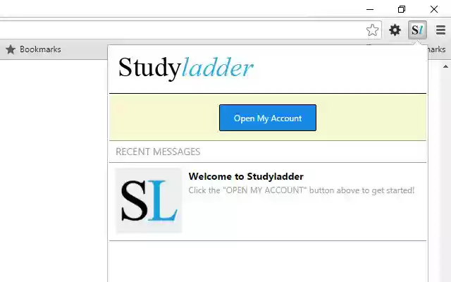 Studyladder  from Chrome web store to be run with OffiDocs Chromium online