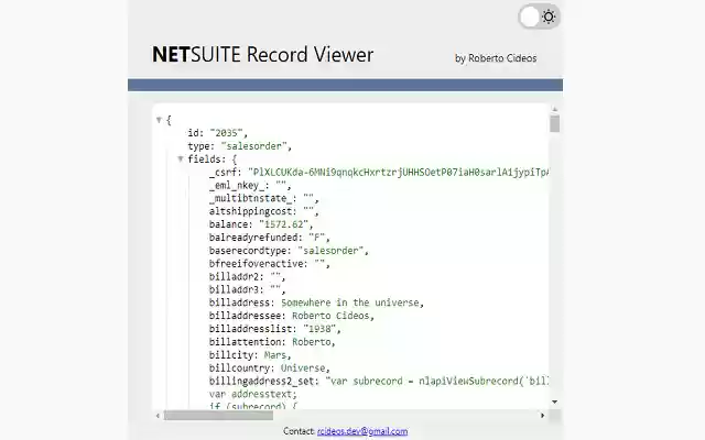 Suitelook: NetSuite Record Viewer  from Chrome web store to be run with OffiDocs Chromium online