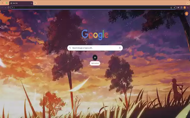 Sunset Meadow Theme  from Chrome web store to be run with OffiDocs Chromium online