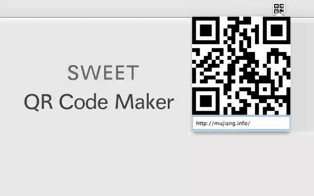 Sweet QR Code Maker מחנות האינטרנט של Chrome להפעלה עם OffiDocs Chromium באינטרנט