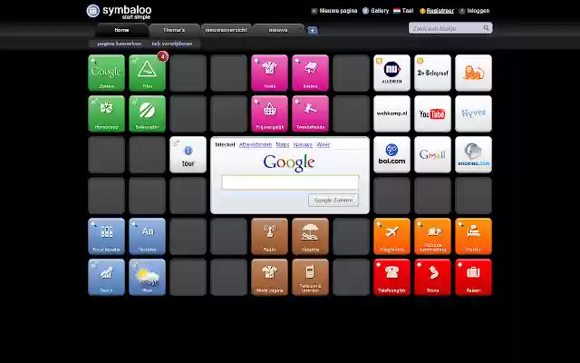 Symbaloo  from Chrome web store to be run with OffiDocs Chromium online