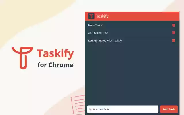 Taskify  from Chrome web store to be run with OffiDocs Chromium online