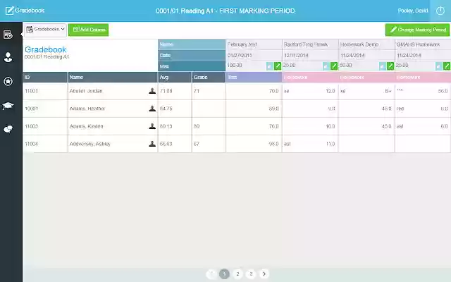 TeacherPlus Gradebook  from Chrome web store to be run with OffiDocs Chromium online