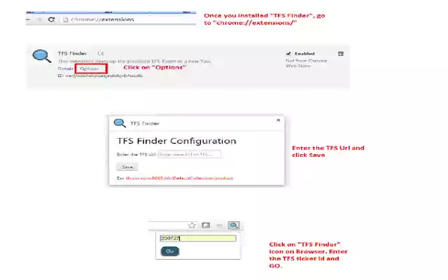 TFS Finder  from Chrome web store to be run with OffiDocs Chromium online