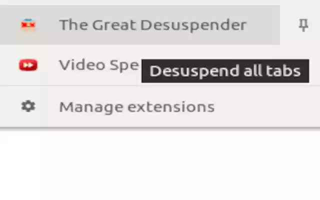 The Great Desuspender  from Chrome web store to be run with OffiDocs Chromium online