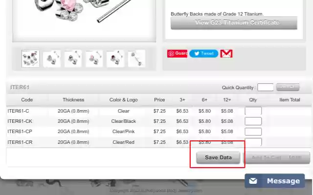 Threadless Jewelry Import  from Chrome web store to be run with OffiDocs Chromium online