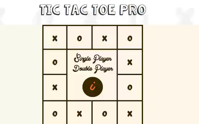 Tic Tac Toe Pro із веб-магазину Chrome, який можна запускати з OffiDocs Chromium онлайн