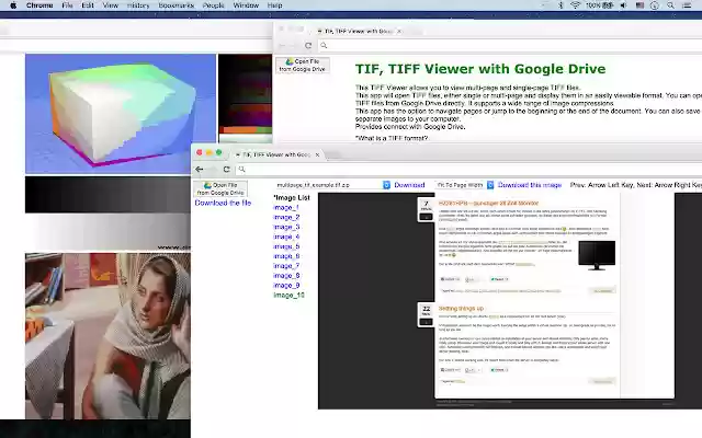 TIF, TIFF Viewer with Drive  from Chrome web store to be run with OffiDocs Chromium online