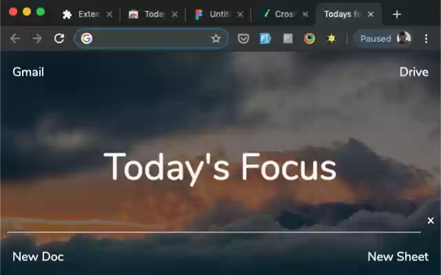 Todays Focus  from Chrome web store to be run with OffiDocs Chromium online