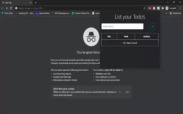 Todo List: Listing Todos made easy  from Chrome web store to be run with OffiDocs Chromium online