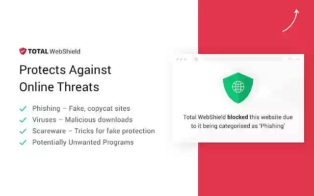 Total WebShield: Chrome Antivirus Protection van de Chrome-webwinkel om te worden uitgevoerd met OffiDocs Chromium online