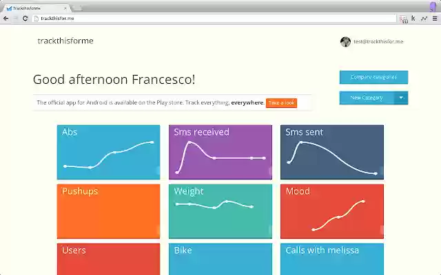 Trackthisforme Track weight, pushups and more from Chrome web store to be run with OffiDocs Chromium online Trackthisforme Track weight, pushups and more from Chrome web store to be run with OffiDocs Chromium online