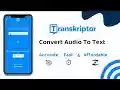 Transkriptor: I-transcribe ang Audio sa Teksto mula sa Chrome web store na tatakbo sa OffiDocs Chromium online