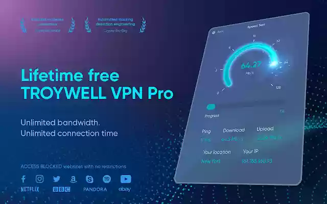 Troywell VPN Pro Fast and secure VPN  from Chrome web store to be run with OffiDocs Chromium online