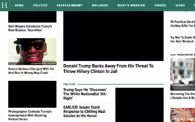 Trumpbuster  from Chrome web store to be run with OffiDocs Chromium online