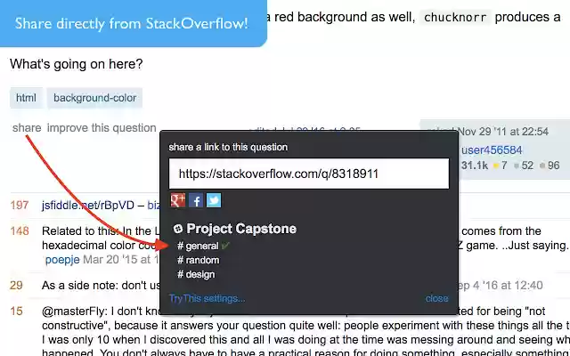 TryThis Link Sharing for Slack  from Chrome web store to be run with OffiDocs Chromium online