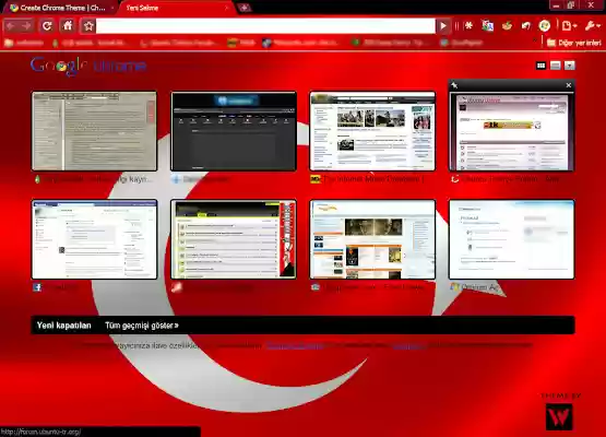 Turkish Flag Theme  from Chrome web store to be run with OffiDocs Chromium online