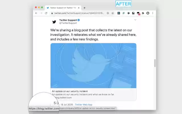 Tweet Pure Links de la boutique en ligne Chrome à exécuter avec OffiDocs Chromium en ligne