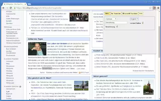 TWiC Translation of words in context  from Chrome web store to be run with OffiDocs Chromium online