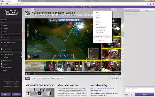 Twitch Check từ cửa hàng Chrome trực tuyến sẽ được chạy với OffiDocs Chromium trực tuyến