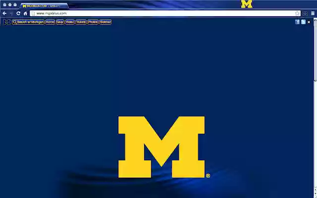 University of Michigan Theme  from Chrome web store to be run with OffiDocs Chromium online