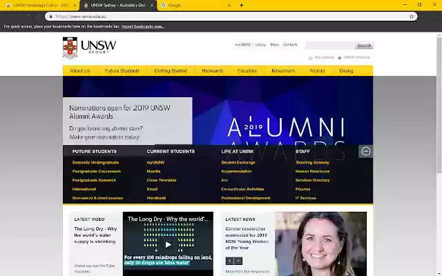 Chrome 网上商店的 UNSW 主页颜色将与 OffiDocs Chromium 在线运行