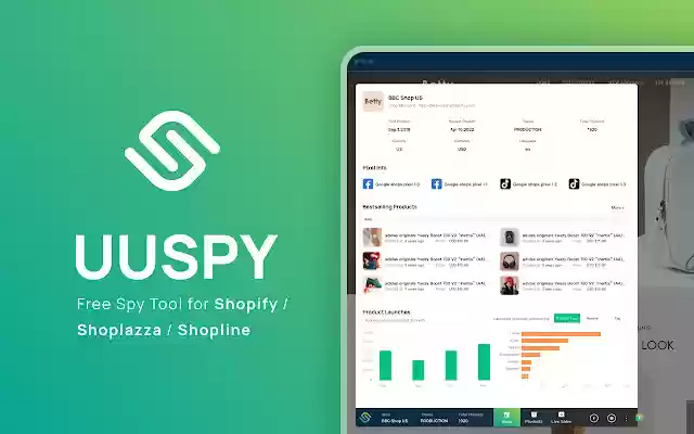 UUSPY Free Shopify alihunter Sale Tracker  from Chrome web store to be run with OffiDocs Chromium online