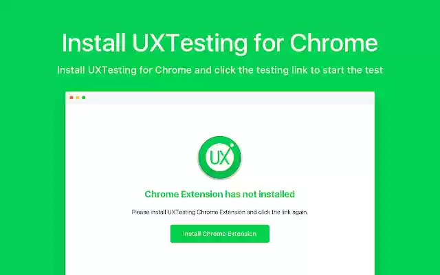 UXTesting  from Chrome web store to be run with OffiDocs Chromium online