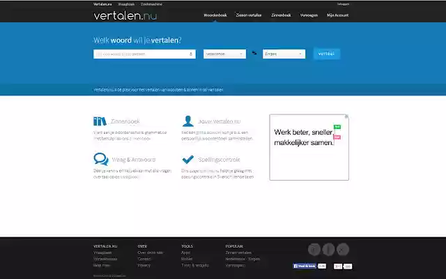 Vertalen.nu  from Chrome web store to be run with OffiDocs Chromium online