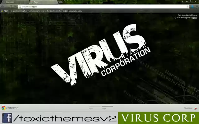 Virus Corporation Green  from Chrome web store to be run with OffiDocs Chromium online