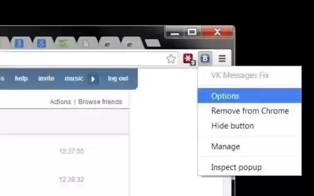 VK Messages Fix dal Chrome Web Store per essere eseguito con OffiDocs Chromium online