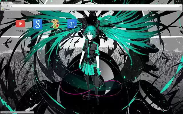 vocaloid Hatsune MIku theme 1920x1080  from Chrome web store to be run with OffiDocs Chromium online