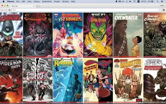 Wall of Marvel  from Chrome web store to be run with OffiDocs Chromium online