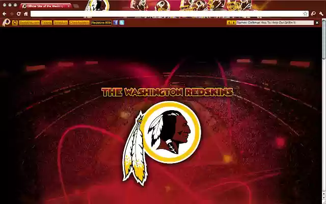 Washington Redskins Theme  from Chrome web store to be run with OffiDocs Chromium online