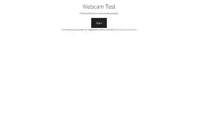 Webcam Test, Test Your Webcam Online  from Chrome web store to be run with OffiDocs Chromium online