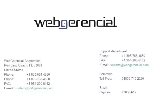 WebGerencial  from Chrome web store to be run with OffiDocs Chromium online